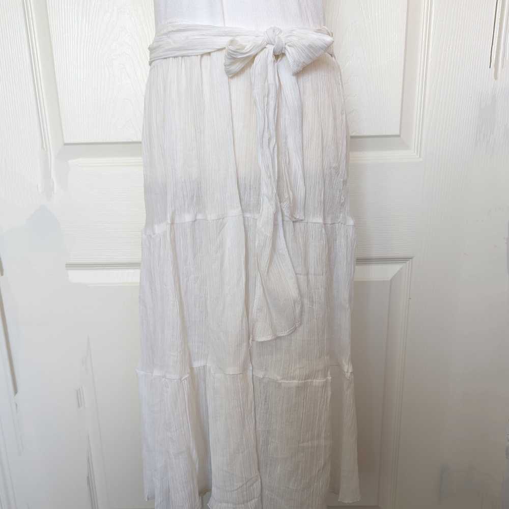 NWT White Ruffled Tiered Boho Dress Collection 18 Small -Medium /Med - Large - Picture 7 of 10